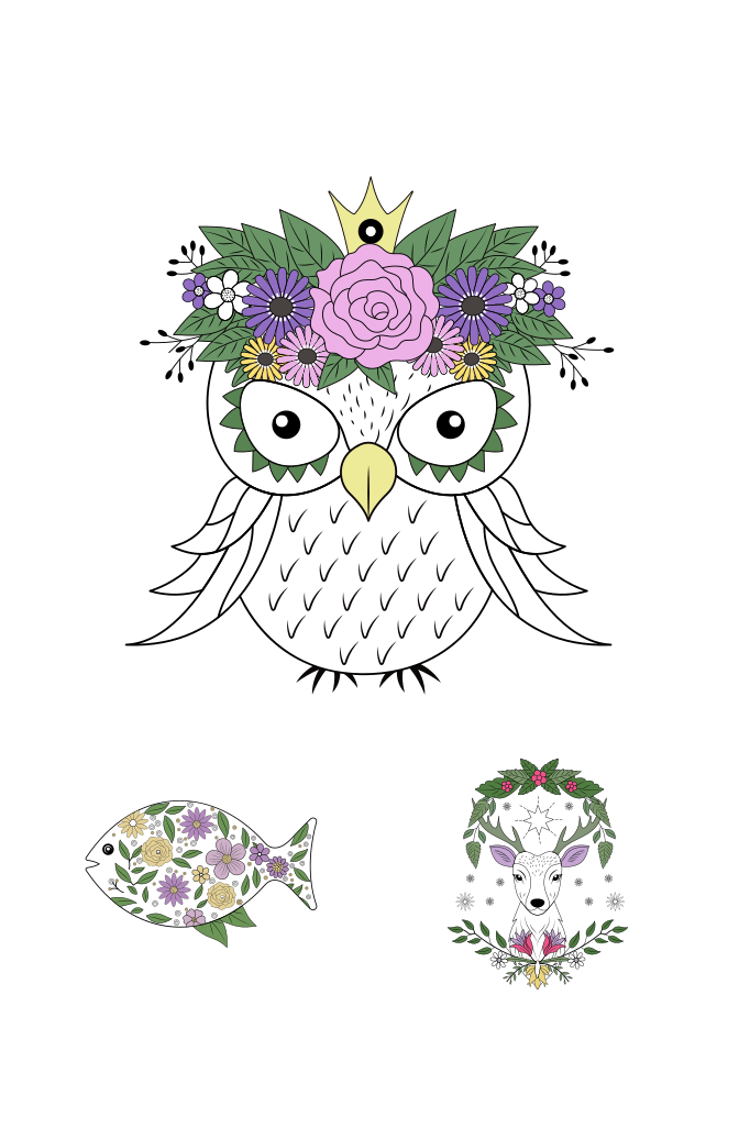 Animal and Insect Illustration Set Large Set Preview