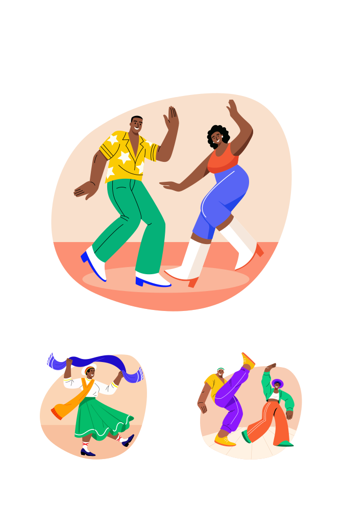 Dance Vector Illustration Set Large Set Preview