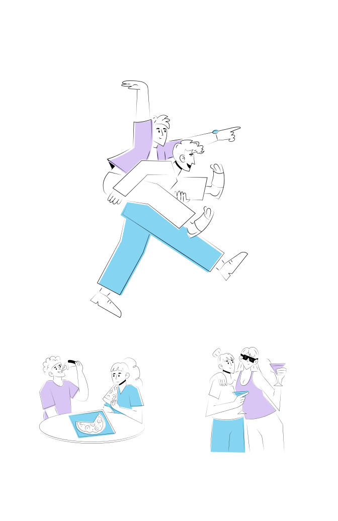 Friendship Illustration Set  Large Set Preview