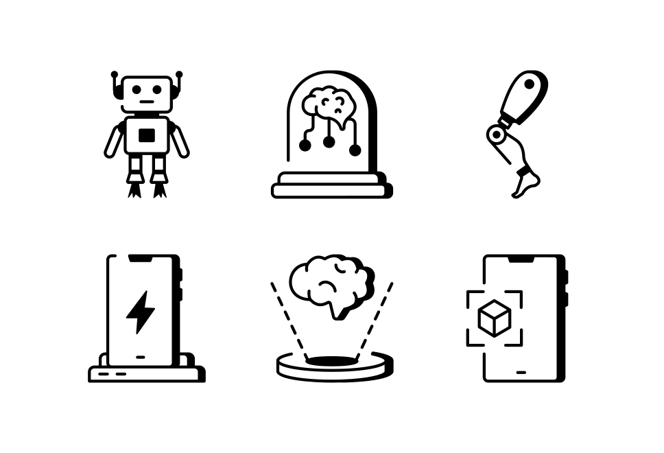 AI Icons Art Set Large Set Preview