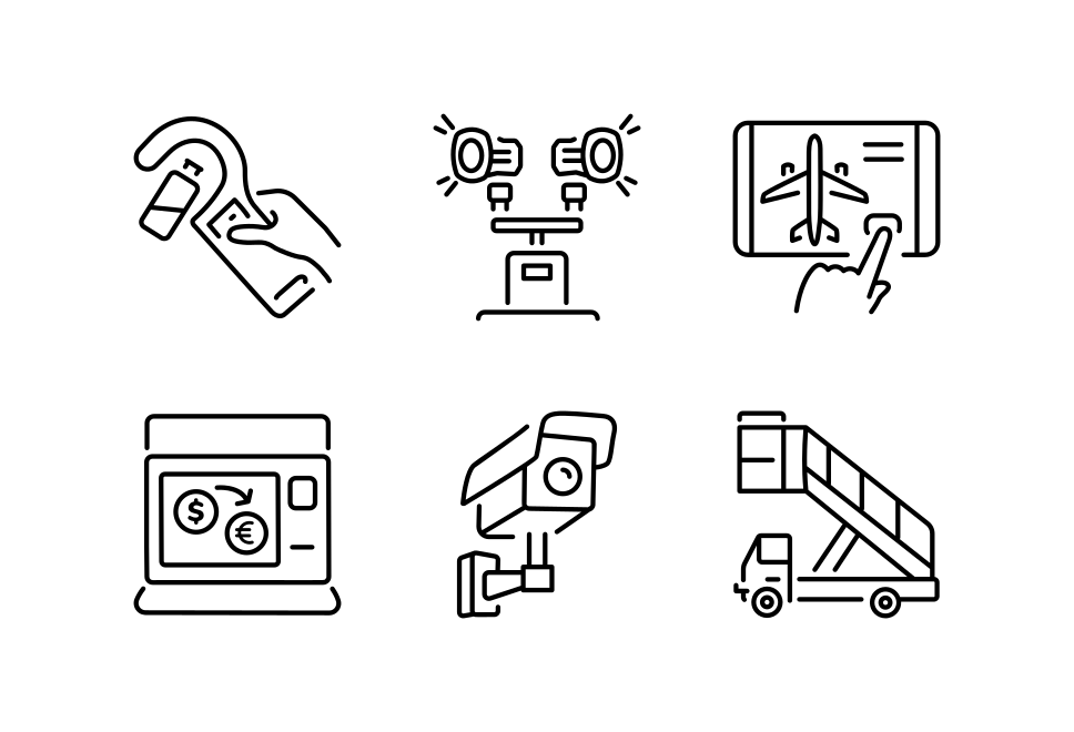 Airport Icon Art Set Large Set Preview