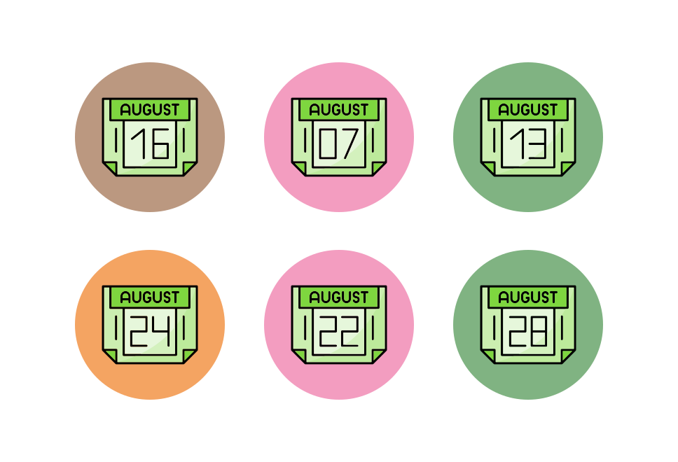 August Month Large Set Preview