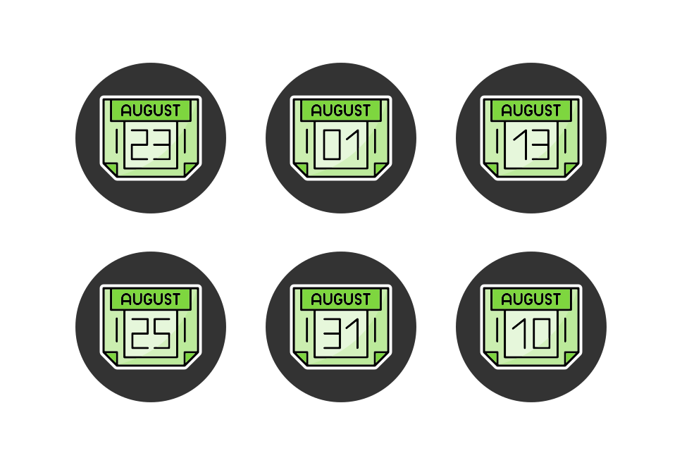 August Month Large Set Preview