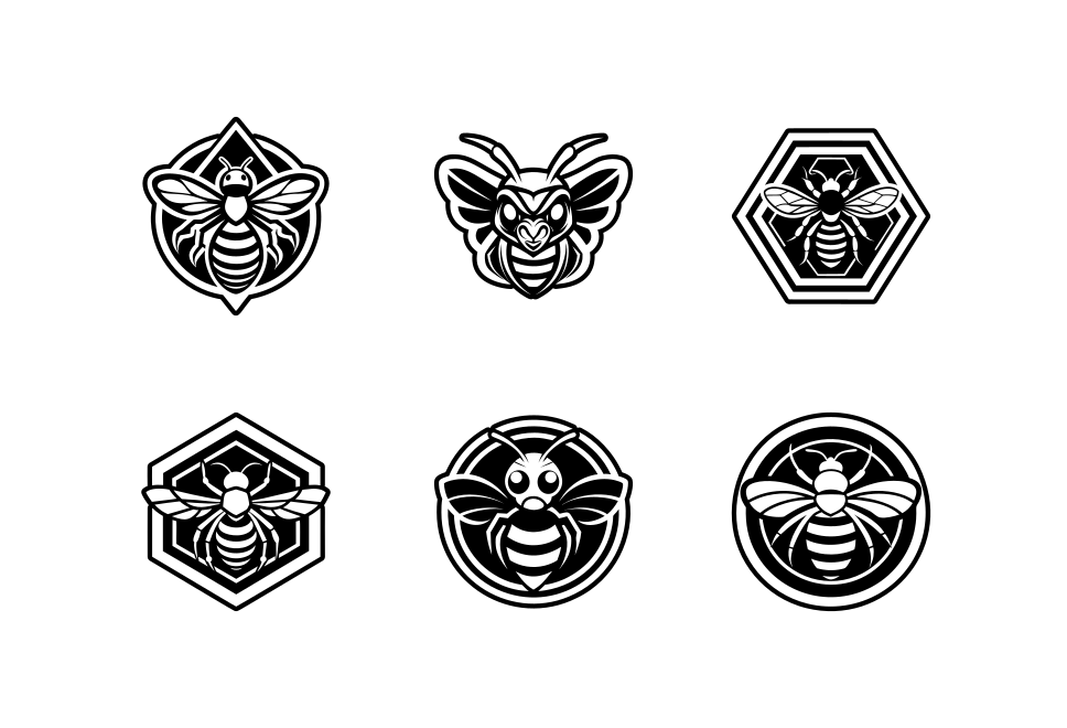 Bee Logo Art Set Large Set Preview
