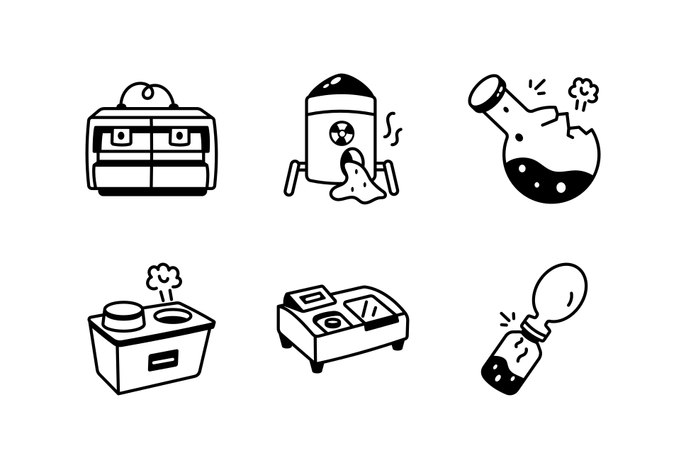 Biotechnology Doodle Icon Set Large Set Preview