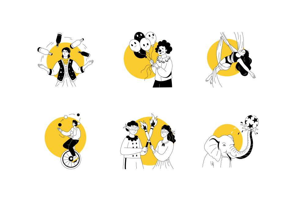 Circus Drawing Art Set Large Set Preview