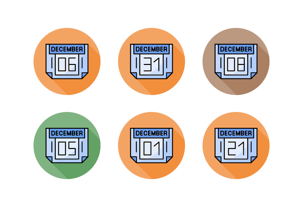 December Month Large Set Preview