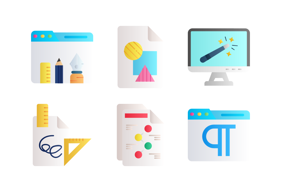 Editorial Design set preview image