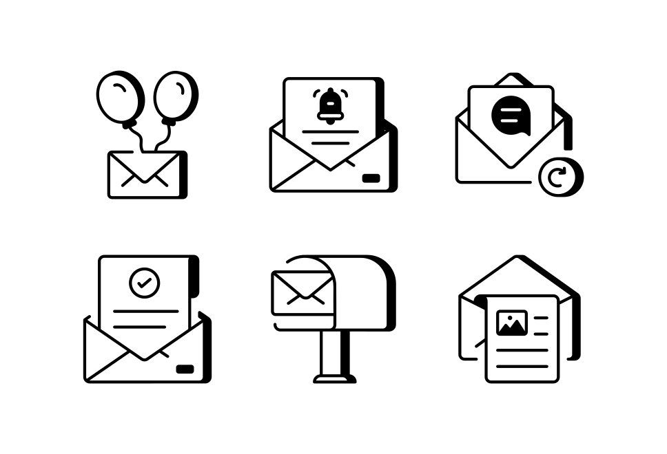 Email Marketing Icon Set Large Set Preview