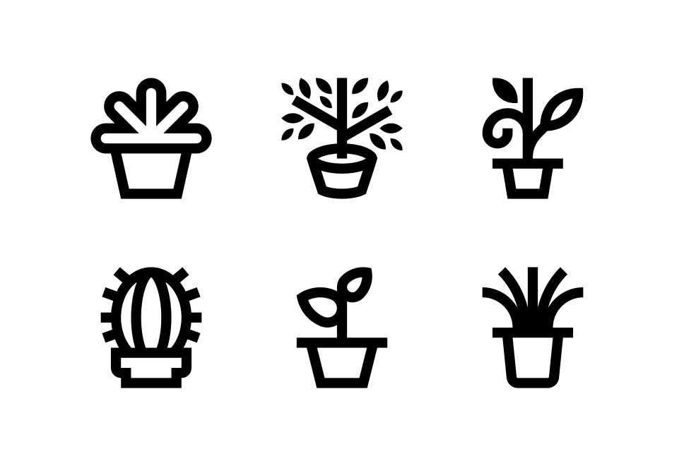 Flower Pots set preview image