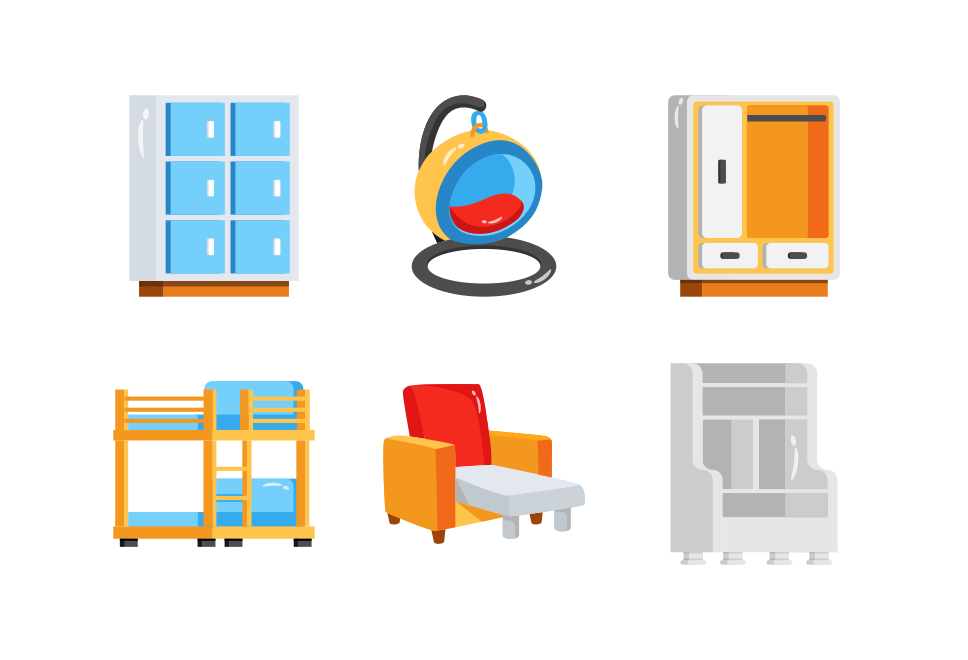 Furniture and Interior Large Set Preview