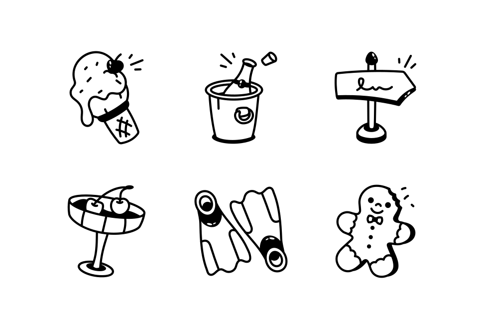 Holiday Doodles Art Set  Large Set Preview