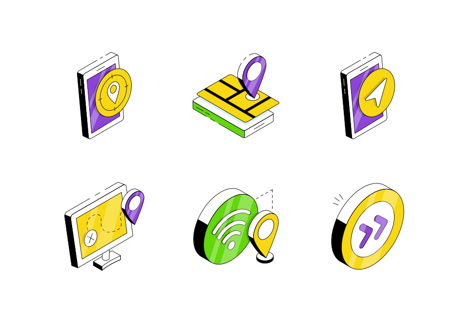 Map and Navigation Large Set Preview