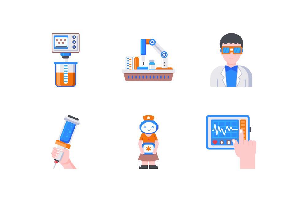 Medical Engineering Icon Set  Large Set Preview