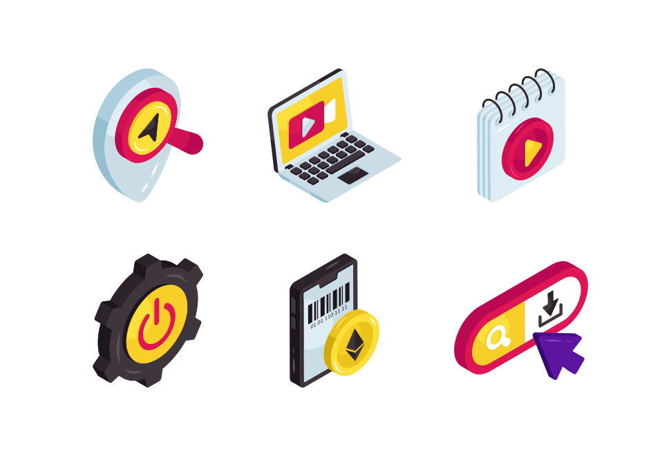 Miscellaneous Isometric Icons Vol 11 Large Set Preview