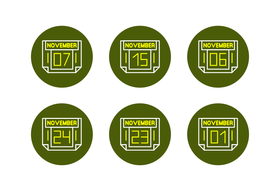 November Month Large Set Preview