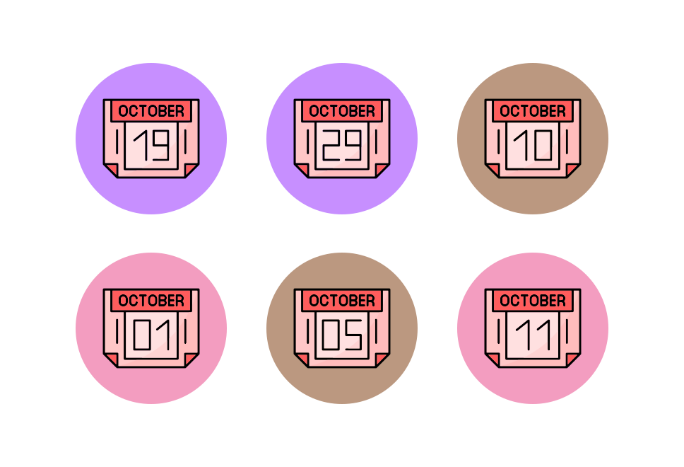 October Month Large Set Preview