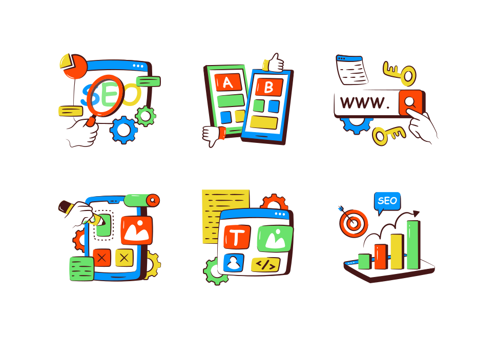 SEO and Web design Large Set Preview