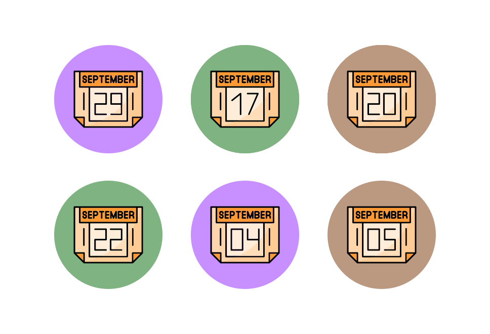 September Month Large Set Preview