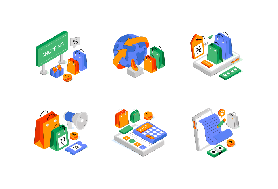 Shopping and Commerce Large Set Preview