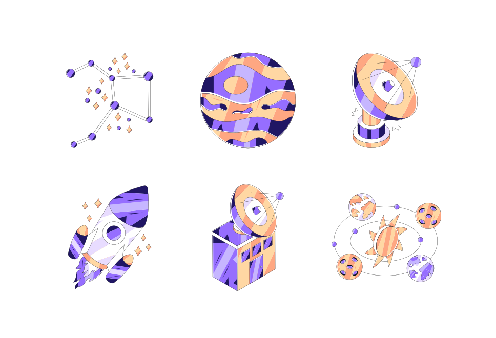 Space Astronomy Large Set Preview