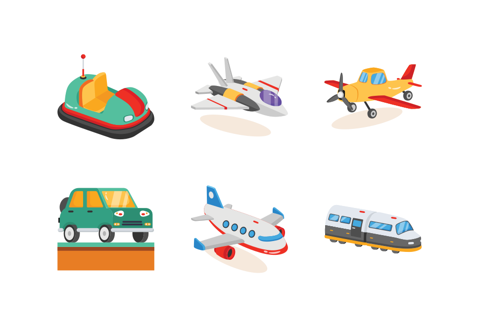 Transportation Large Set Preview