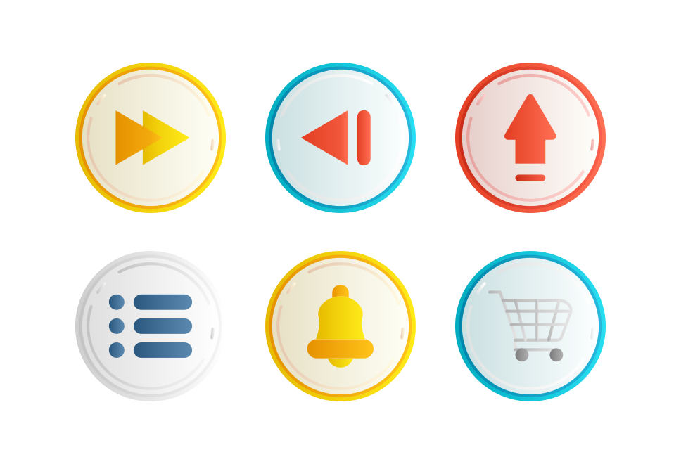 Web button Large Set Preview