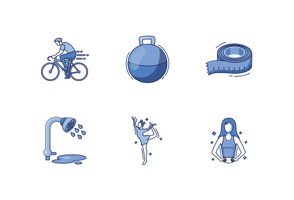 Gym Workout Icon Pack Large Set Preview