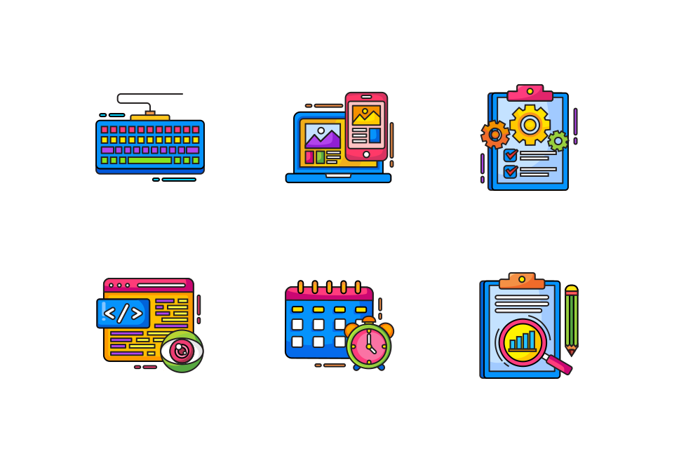 Programming Icon Pack Large Set Preview