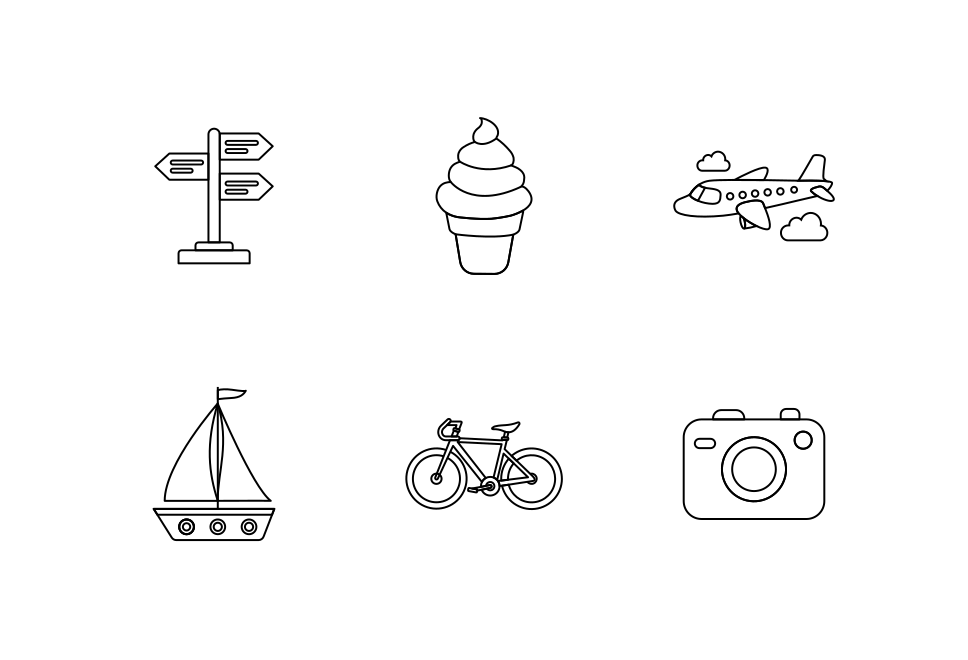 Holiday Travel Icon  Large Set Preview