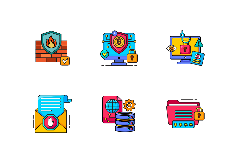 Security Icon Pack Large Set Preview