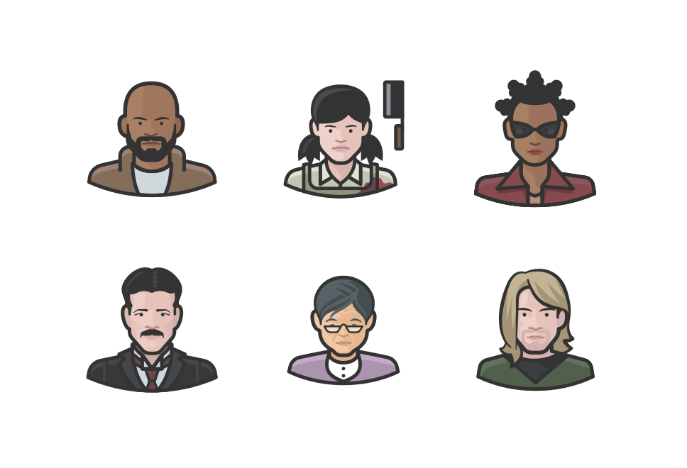 Humanist Avatars Freebie Large Set Preview