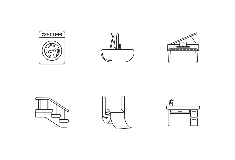 Home Furniture Icon Pack Large Set Preview