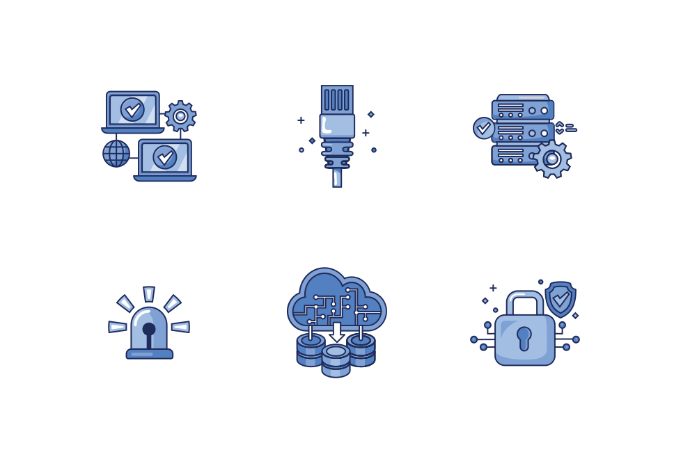 Network Technology Icon Pack Large Set Preview