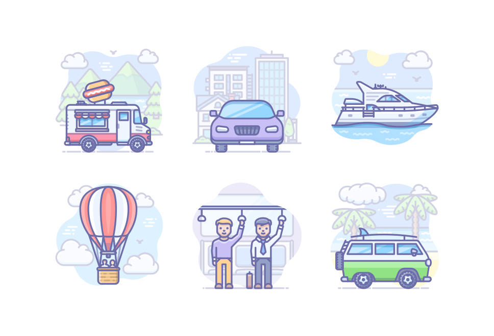 Transport Large Set Preview