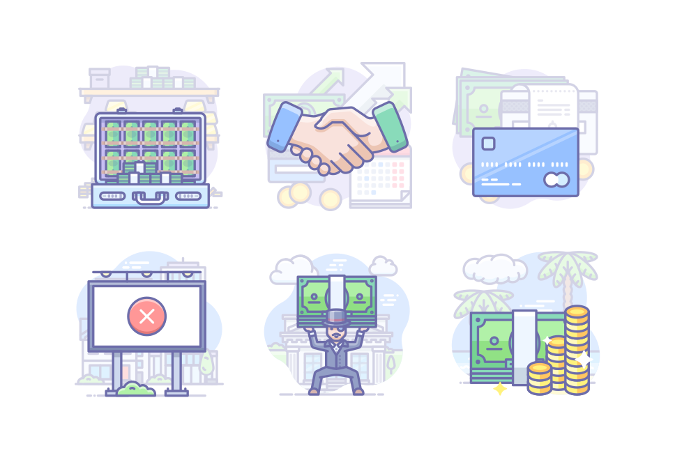 Finance and Commerce Large Set Preview