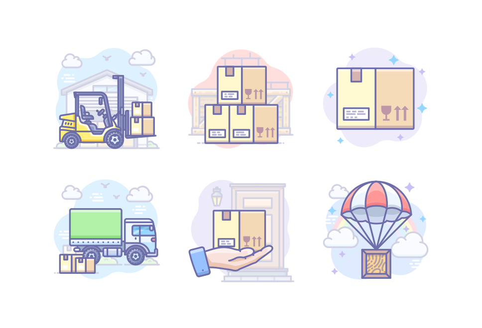 Delivery Large Set Preview