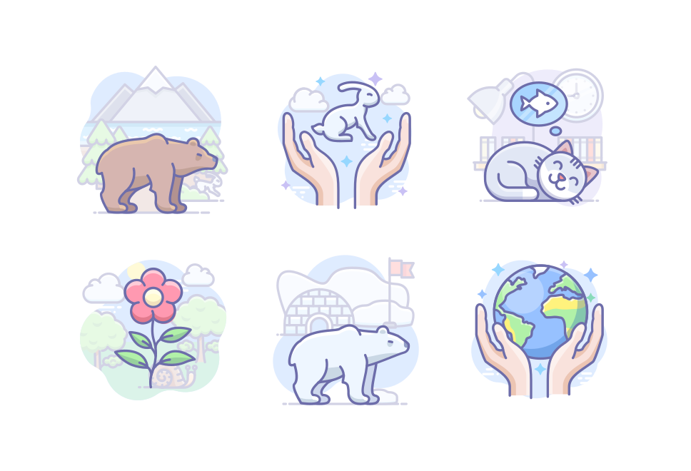 Animals and Nature Large Set Preview