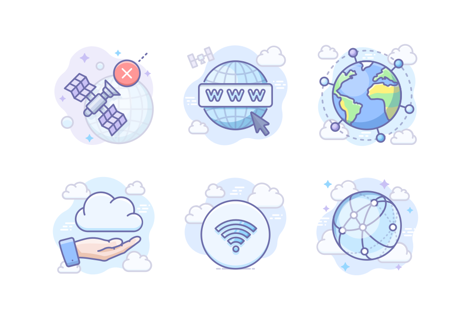 Network and Connections Large Set Preview