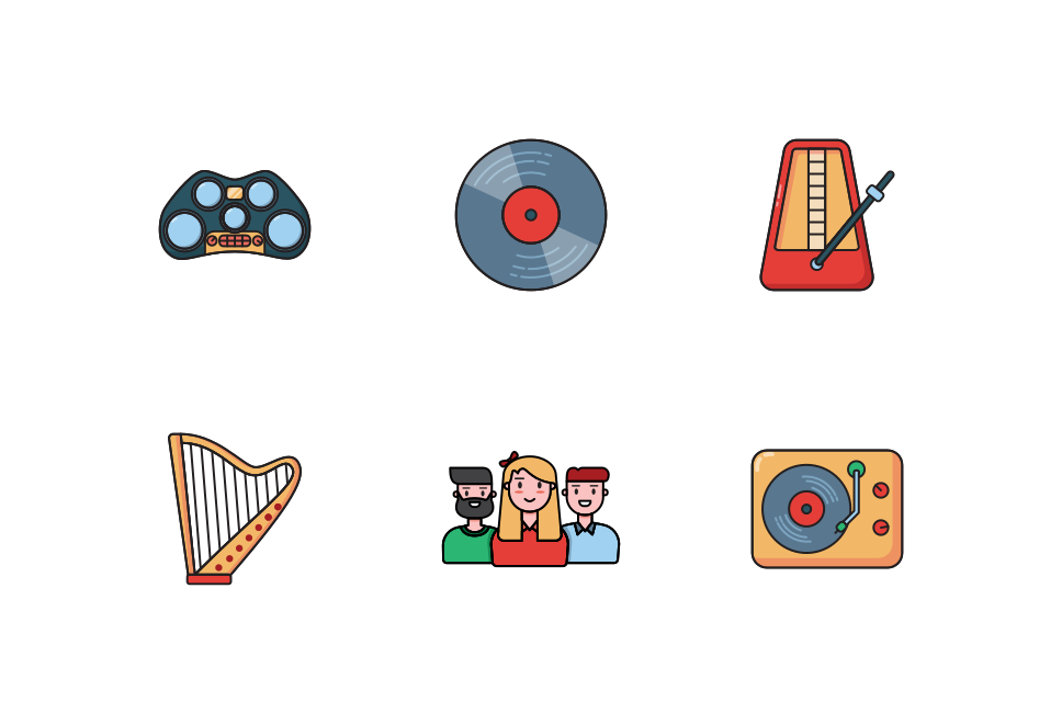 Music Icon Pack set preview image