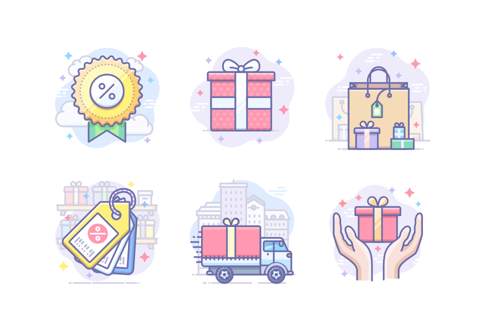 Gifts and Discounts Large Set Preview