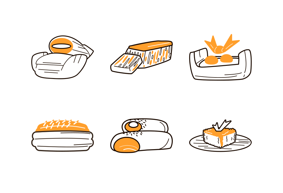 Indonesian Snack Duo Tone set preview image