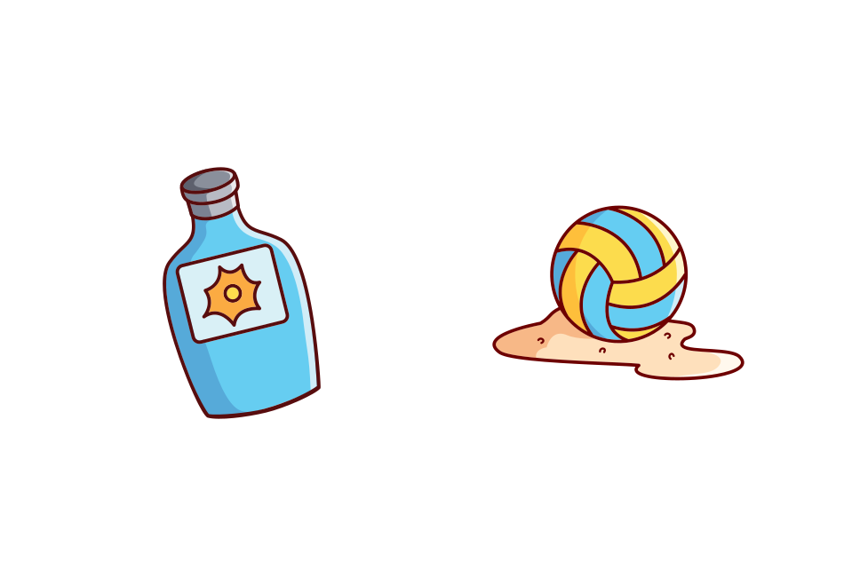 Summer Holidays 2 Illustration set preview image