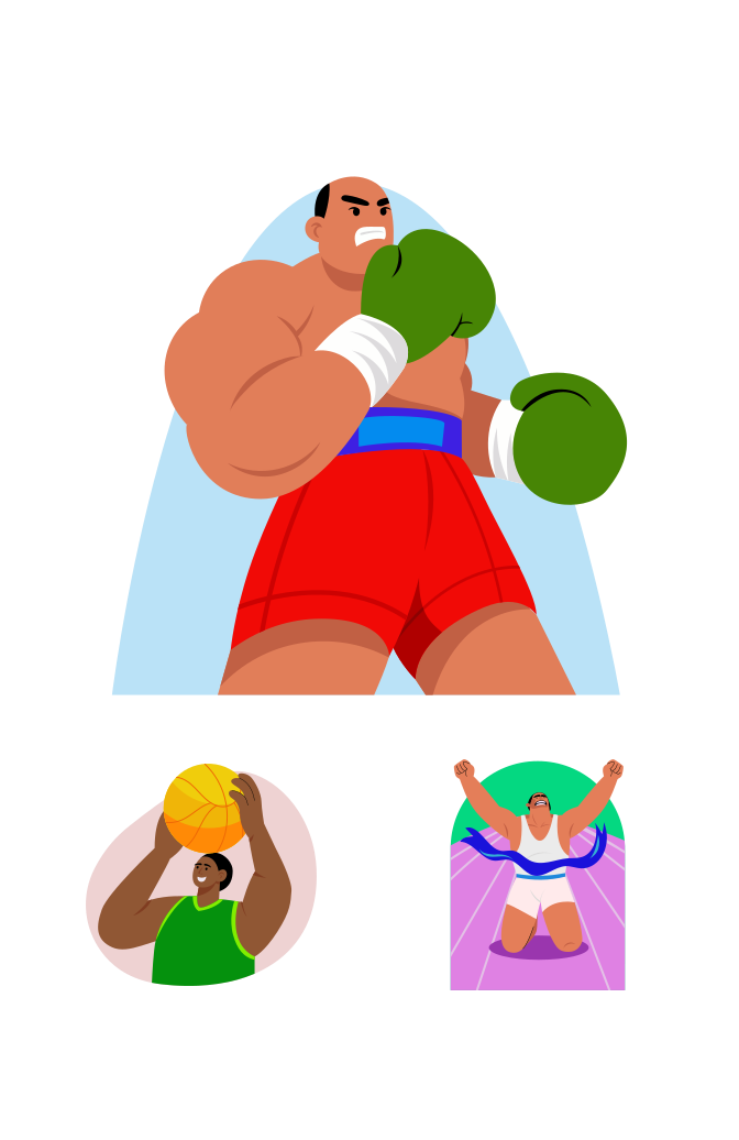 Olympic Illustration Art Set Large Set Preview