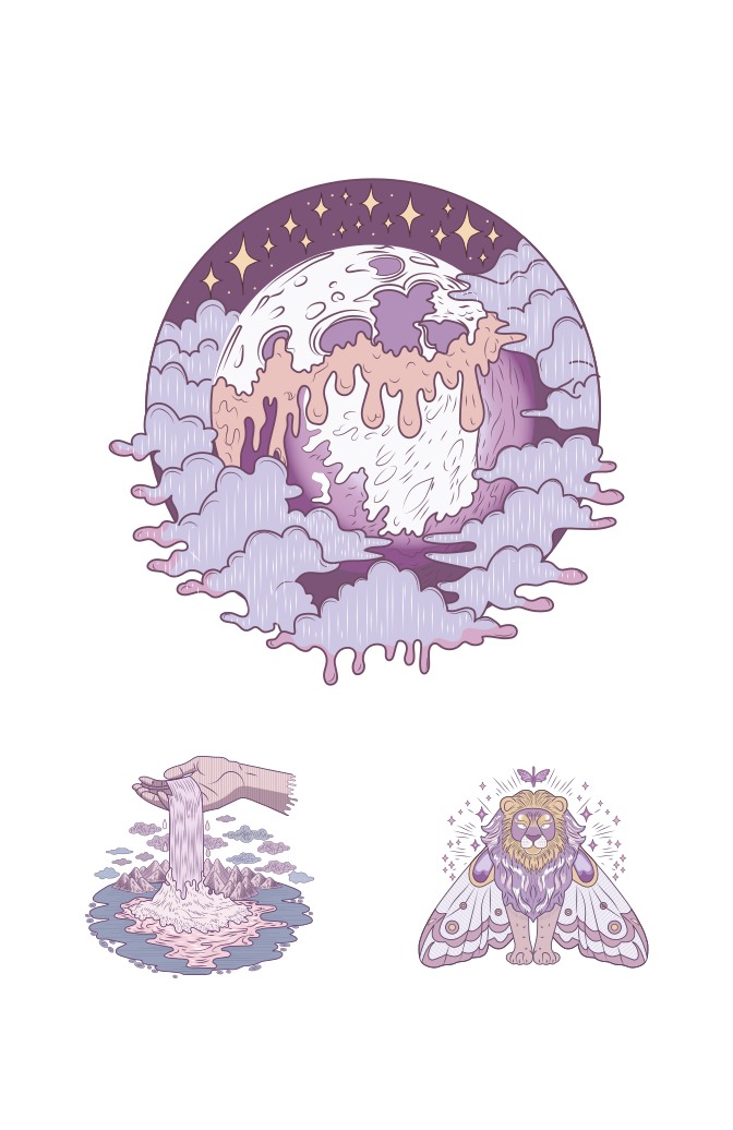 Surreal Illustration Art Set Large Set Preview