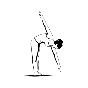 Ardha Chandrasana, Bow, Yoga, Fitness, Workout, icon