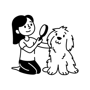 Brushing Dog icon