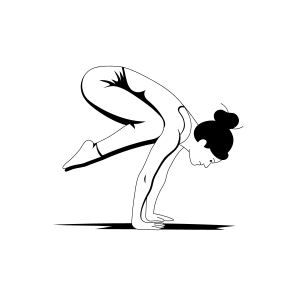 Crow Pose, Bakasana, Yoga, Fitness, Workout, icon