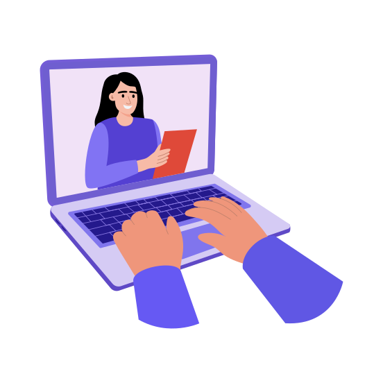 Digital Classroom, Lecture, Class, Learning, Study illustration