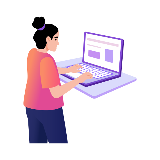 Digital Learning, Online Education, Study, Lecture, Class illustration